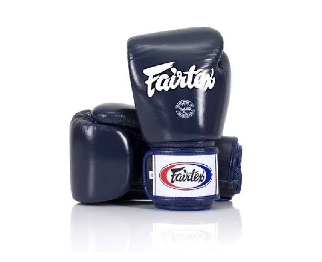 [Free Shipping]FAIRTEX-BGV1 Boxing Gloves Muay Thai MMA Sparring "Tight Fit" - Blue