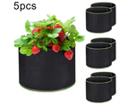 5Pcs Non-woven Fabric Large Capacity Home Garden Plant Flower Root Growing Bag