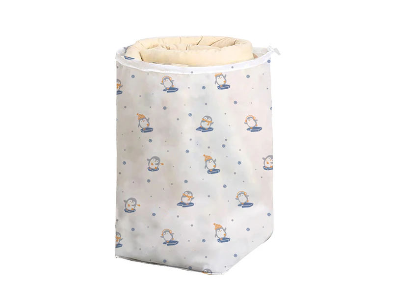 Quilt Bag Dust-proof Cartoon PEVA Large Capacity Clothes Container for Bedroom-B - B