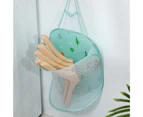 Clothes Organizer Folding Breathable Nylon Dirty Clothing Mesh Hanging Laundry Hamper Household Supplies -Green - Green