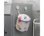Clear Print Rectangle Laundry Bag Polyester Comfortable Touch Zipper Laundry Bag for Washroom
