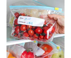 15/20/25Pcs Food Freezer Bag Date Recordable Transparent Food Grade Preservation Reusable Refrigerator Vegetable And Fruit Storage Bag Kitchen Organizer