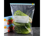 15/20/25Pcs Food Freezer Bag Date Recordable Transparent Food Grade Preservation Reusable Refrigerator Vegetable And Fruit Storage Bag Kitchen Organizer