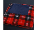 880x650mm Home USB Rechargeable Electric Heating Blanket Kneepad with Pocket-Red - Red