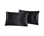 2Pcs Simple Solid Color Standard King Queen Bedroom Pillow Case Cushion Cover-Camel King - Camel King