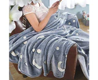 Dot Starry Sky Luminous Flannel Child Adult Office Sofa Nap Throw Blanket Cover-Dot 1.5m * 1.8m - Dot 1.5m * 1.8m