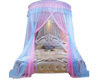 Household Dome Princess Bed Curtain Canopy Kids Room Mosquito Fly Insect Net-Pink Blue - Pink Blue