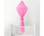 Mosquito Net Soft Star Sequin Net Yarn Cute Canopy Crib Curtain for Baby Room-Rose Red - Rose Red