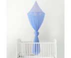 Mosquito Net Soft Star Sequin Net Yarn Cute Canopy Crib Curtain for Baby Room-Sky Blue - Sky Blue