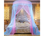 Household Dome Princess Bed Curtain Canopy Kids Room Mosquito Fly Insect Net-Pink Grey - Pink Grey