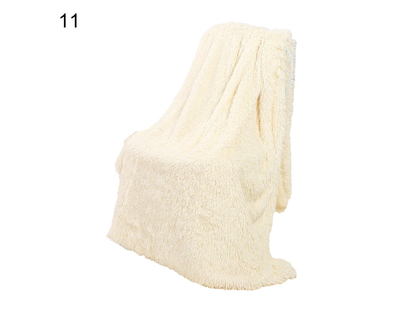 Throw Blankets Shaggy Chic Accent Vintage Large Plush Fluffy Faux Fur Blanket for Home-11 - 11