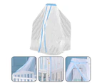 Foldable Mosquito Net Floor-to-ceiling Block Light Infants Protection Bed Mosquito Mesh Household Supplies -Blue - Blue