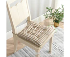 Protective Seat Pillow Washable Square Shape Lattice Design Chair Cushion Home Decor -E - E