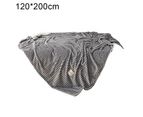 Winter Solid Color Thick Warm Sofa Couch Bed Soft Throw Blanket Bedroom Bedding-Grey - Grey