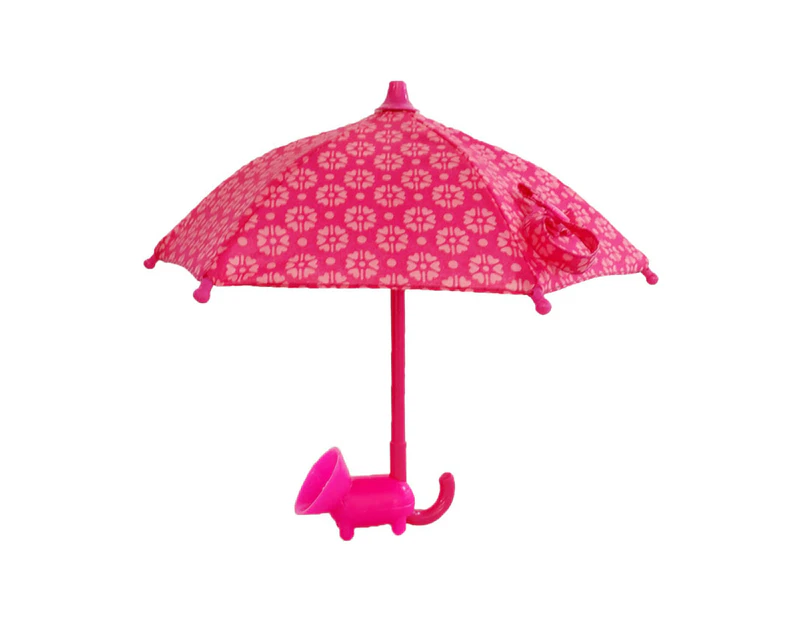 Mini Umbrella Shade Easy Installation Umbrella Fixed Bumper Cloth Smart Phone Umbrella Mount for Everyday Life-Rose Red - Rose Red