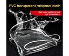 Rain Tarpaulin Transparent Thicken PVC High Toughness Anti-Corrosion Plant Cover for Garden -G - G