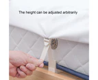 4Pcs/Set Bed Sheet Clip Non-Slip Needle Free Convenient Quilt Clip Bed Sheet Clip for Home-Grey - Grey