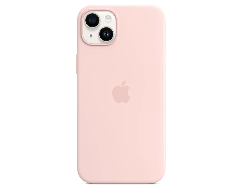 Apple iPhone 14 Plus Silicone Case with MagSafe - Chalk Pink