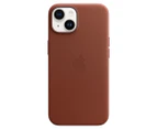 Apple iPhone14 Leather Case with MagSafe - Umber