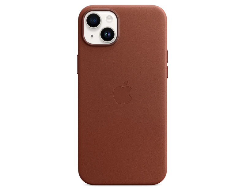 Apple iPhone 14 Plus Leather Case with MagSafe - Umber