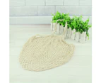 Large Mesh Net Turtle Bag Durable String Shopping Bag Fruit Storage Handbag Tote White