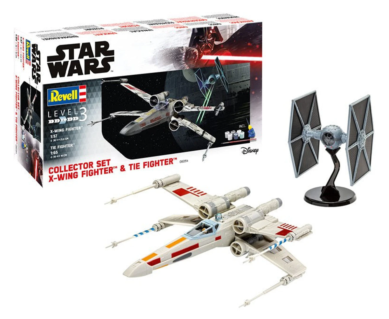 Revell Level 3 Star Wars: X-Wing Fighter & TIE Fighter Collector Set