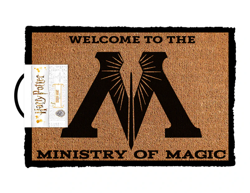 Harry Potter 40x60cm Ministry of Magic Door Mat - Natural