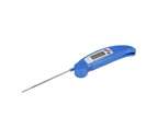 Digital BBQ Food Temperature Gauge Probe Foldable Kitchen Cooking Thermometer Blue