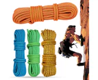 9mm Rock Climbing Rope Anti-fall Tear Resistant High Strong Load Random Color Wilderness Survival Training Rappelling Rope Climbing Gear-Random Color 9 mm