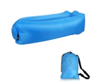 Inflatable Air Lounger Sofa Bed Outdoor Lightweight Camping Bed Beach Lounger Waterproof Inflatable Sofa - Dark Blue