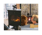 6 Blade Fan Heat Self-Powered Wood Stove Top Fireplace Burner Silent Eco Heater