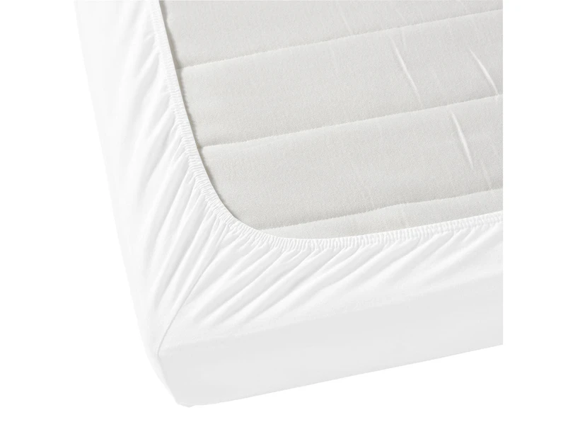 Jenny Mclean La Via Fitted Sheets 400TC 100% Cotton - White