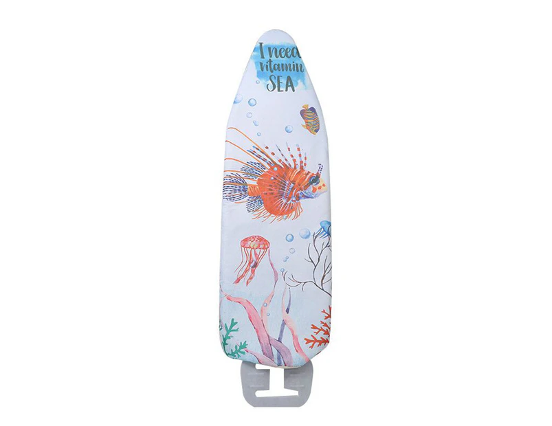 Youngshion Scorch Resistant Printed Ironing Board Cover Replacement Fits to 140 cm x 50 cm - Sea Fish
