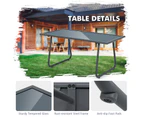 Costway 4PCS Patio Furniture Table Chair Set Outdoor Conversation Table Garden Balcony