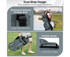 Costway 14 Dividers Golf Cart Bag Golf Travel Bag w/7 Zippered Pocket Cooler Bag Rain Hood