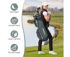 Costway 14 Dividers Golf Cart Bag Golf Travel Bag w/7 Zippered Pocket Cooler Bag Rain Hood