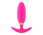 Anal Plug Fast Adaptation Remote Control Comfortable Using Women Butt Plug Prostate Massager for Ladies-Rose Red