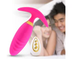 Anal Plug Fast Adaptation Remote Control Comfortable Using Women Butt Plug Prostate Massager for Ladies-Rose Red