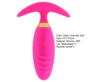 Anal Plug Fast Adaptation Remote Control Comfortable Using Women Butt Plug Prostate Massager for Ladies-Rose Red