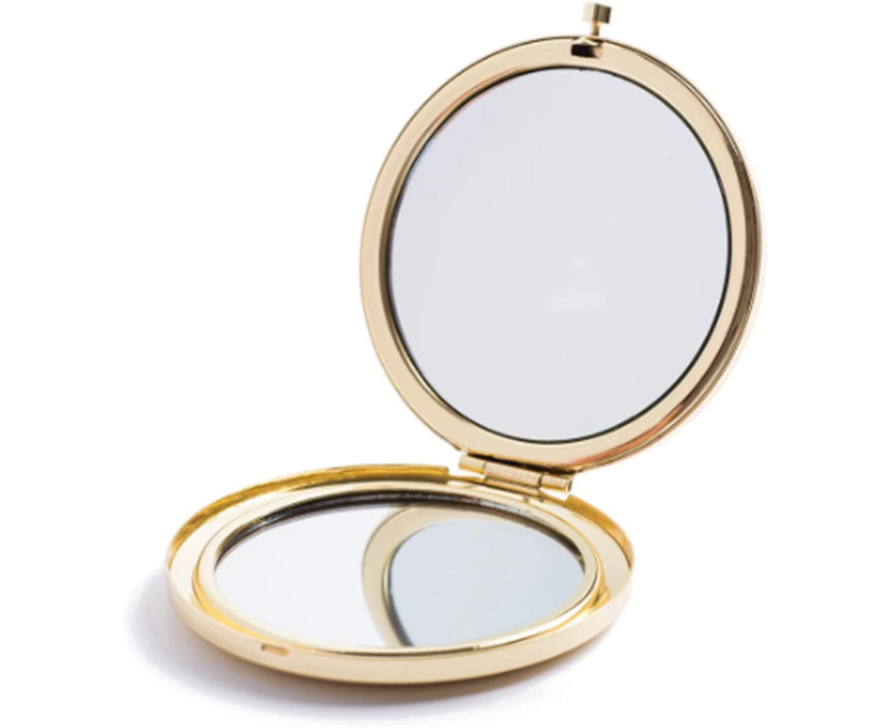 Magnifying Compact Mirror for Purses ,Folding Mini Pocket Double Sided  Travel Makeup Mirror 