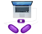 Clitoris Vibrator User-friendly Low Noise Silicone USB Clit Sucker Vagina Vibrator Sexy Toy for Female-Purple
