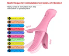 Female Rechargeable Electric Tongue Vibrator Vagina Massager Device Sex Toy-A