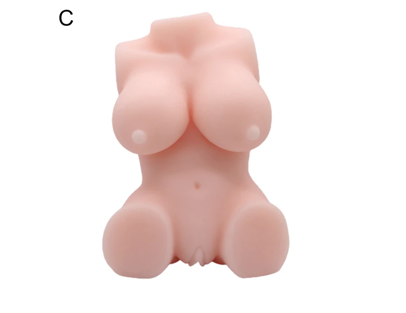 Realistic Elastic Vagina Buttock Male Masturbator Silicone Sex Doll Adult Toy-C