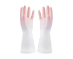 2Pcs/Pair Dishwashing Gloves Corrosion-resistant Reusable Easy Clean Unisex Waterproof Cleaning Gloves Housework Supplies -Pink - Pink