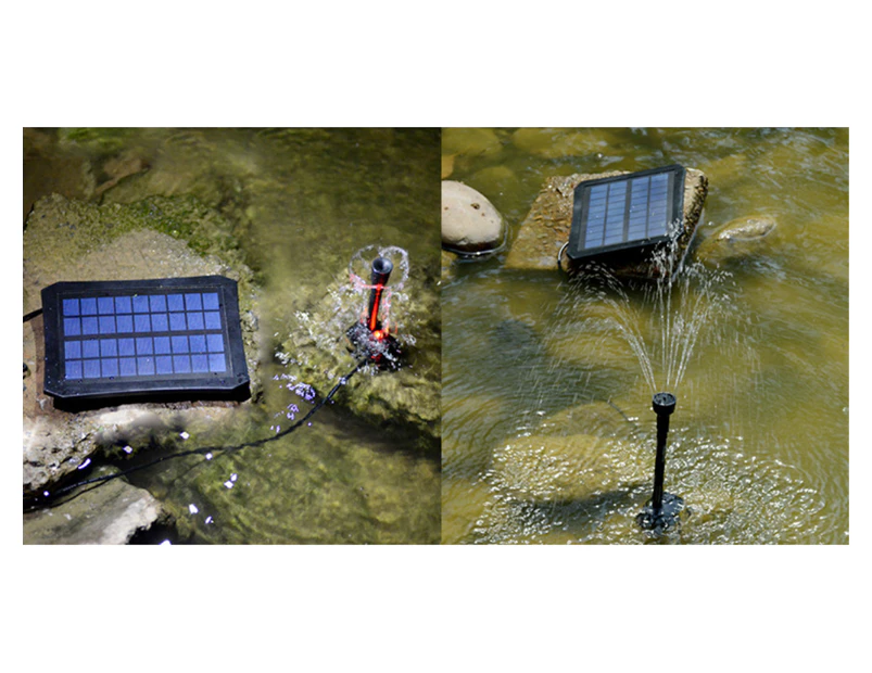 Solar Fountain Pump,Solar Panel Water Feature Pump for Garden, Pool