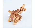 Brainteaser wood puzzle Helicopter - 3D Interlocking wooden puzzle