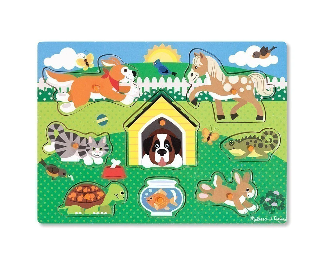 Melissa And Doug Pets Peg Puzzle