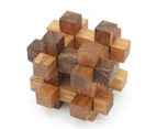 Brain teaser wood puzzle gift set of 9 mechanical puzzles in a beautiful presentation box.