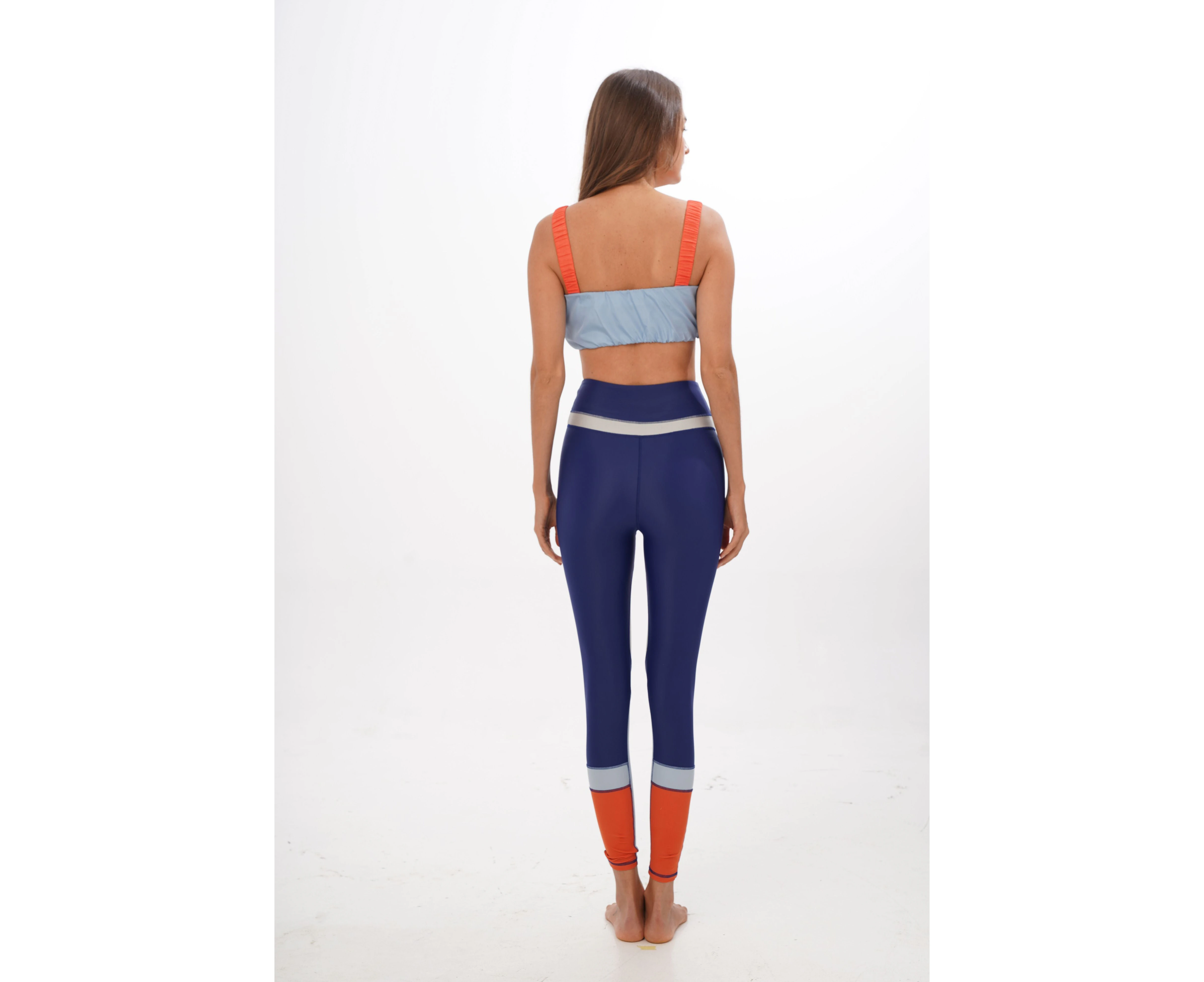 Rewind Compression Legging In Indigo Multicolour