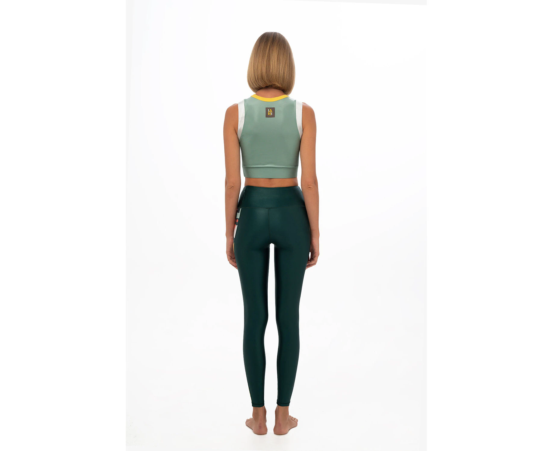 Flashback Compression Legging In Moss Multicolour